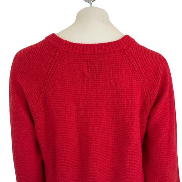 GAP Brooklyn Merino Wool Crew Neck Sweater in Red Heather SZ XL - Picture 5 of 11